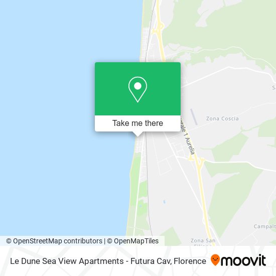 Le Dune Sea View Apartments - Futura Cav map