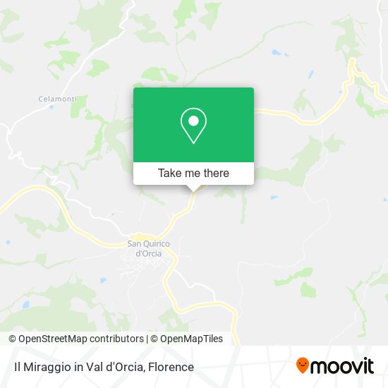 Il Miraggio in Val d'Orcia map