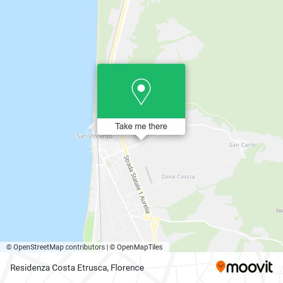 Residenza Costa Etrusca map