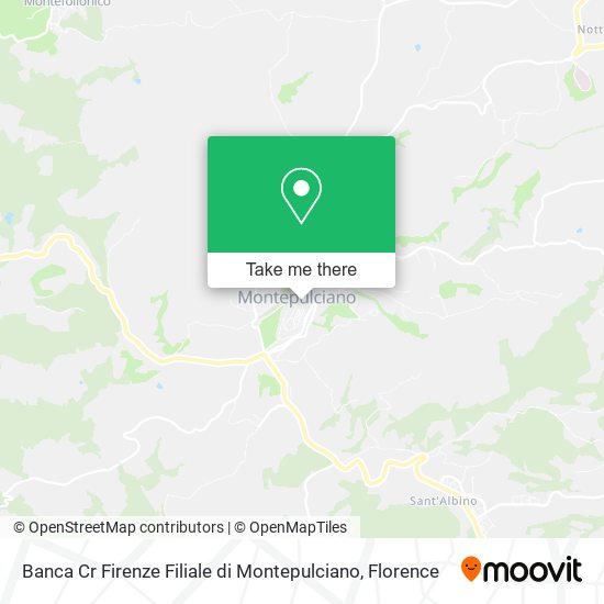 Banca Cr Firenze Filiale di Montepulciano map