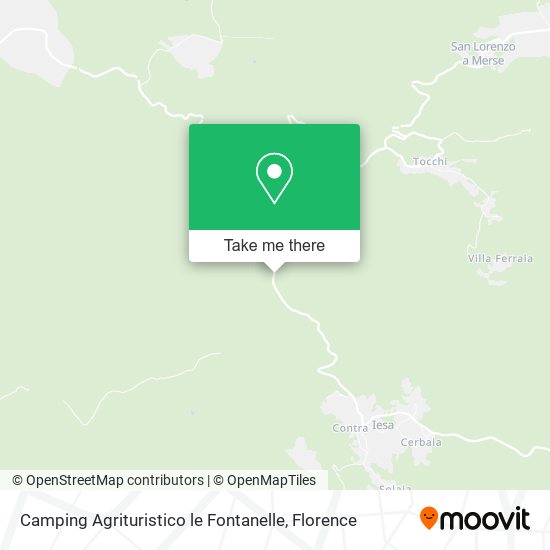 Camping Agrituristico le Fontanelle map