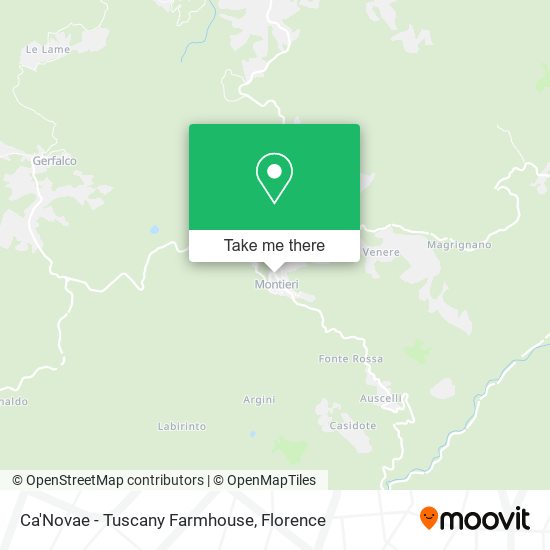 Ca'Novae - Tuscany Farmhouse map