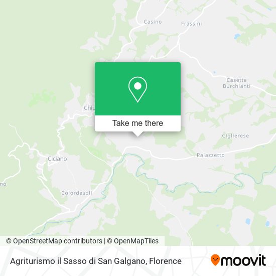 Agriturismo il Sasso di San Galgano map
