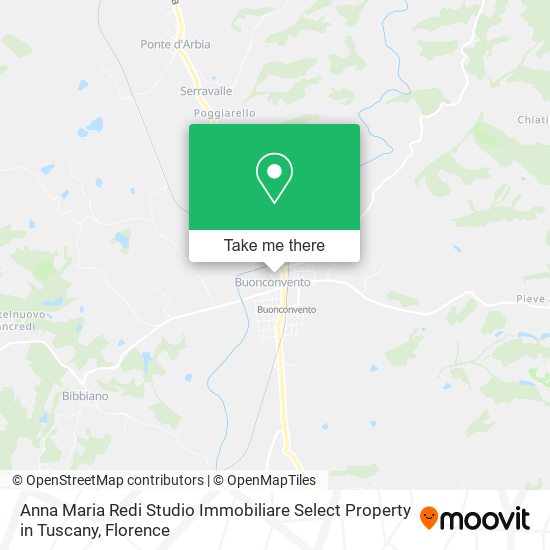 Anna Maria Redi Studio Immobiliare Select Property in Tuscany map