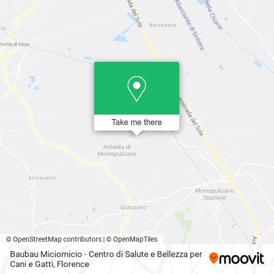 Baubau Miciomicio - Centro di Salute e Bellezza per Cani e Gatti map