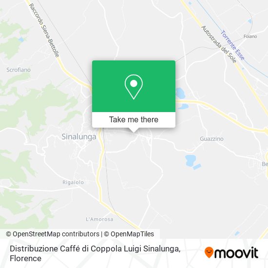 Distribuzione Caffé di Coppola Luigi Sinalunga map