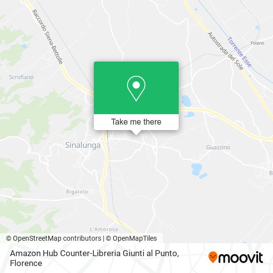 Amazon Hub Counter-Libreria Giunti al Punto map