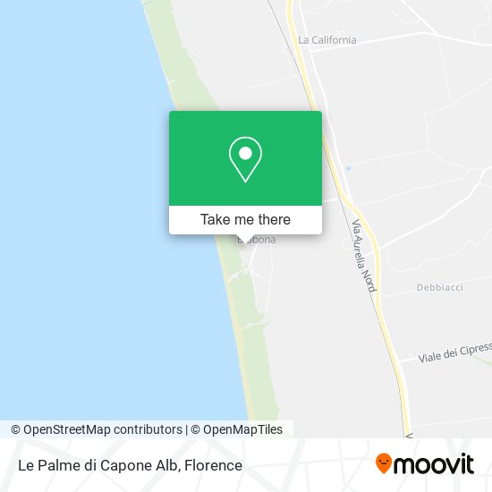 Le Palme di Capone Alb map