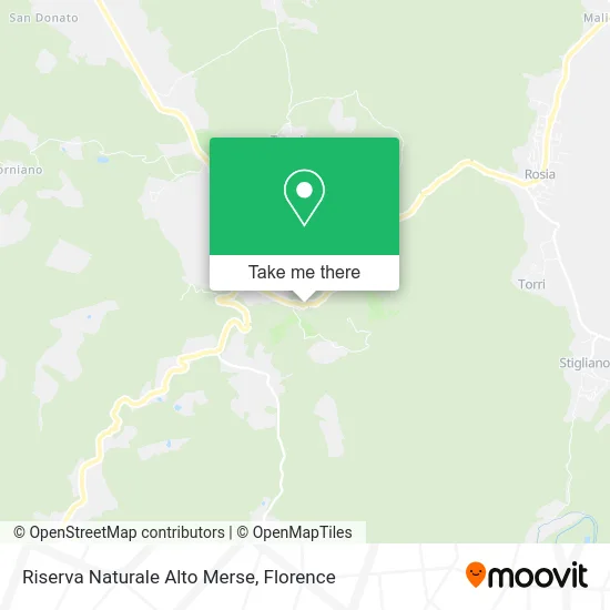 Alto Merse Nature Reserve map
