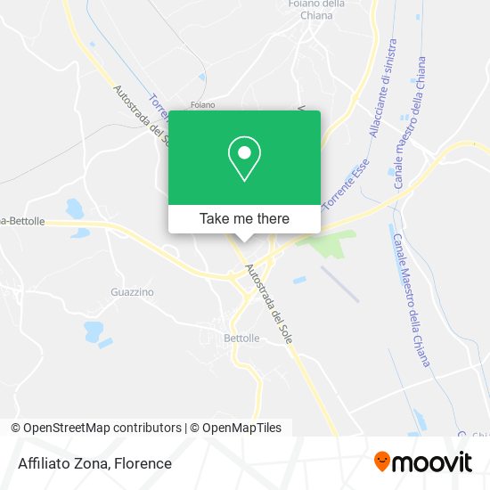 Affiliato Zona map