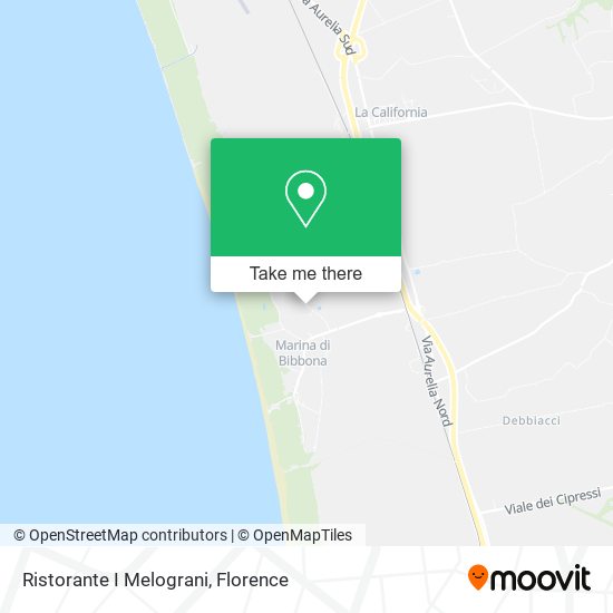 Ristorante I Melograni map