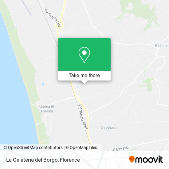 La Gelateria del Borgo map