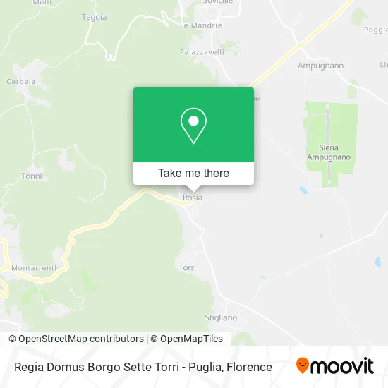 Regia Domus Borgo Sette Torri - Puglia map