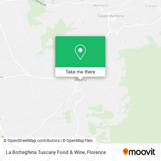 La Botteghina Tuscany Food & Wine map
