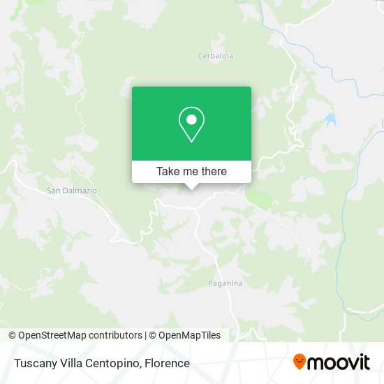 Tuscany Villa Centopino map