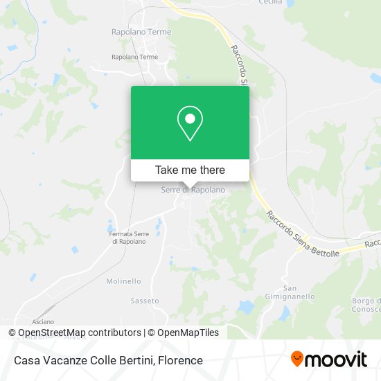Casa Vacanze Colle Bertini map