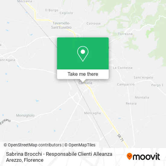 Sabrina Brocchi - Responsabile Clienti Alleanza Arezzo map