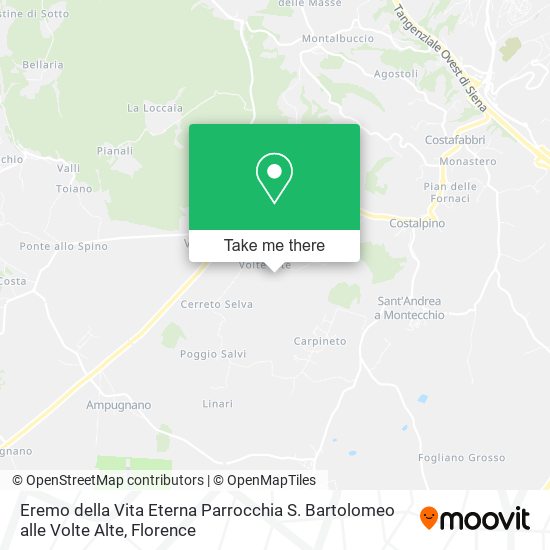 Eremo della Vita Eterna Parrocchia S. Bartolomeo alle Volte Alte map