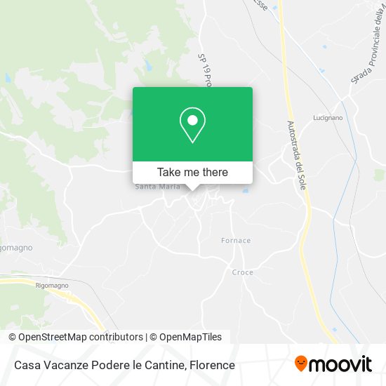 Casa Vacanze Podere le Cantine map