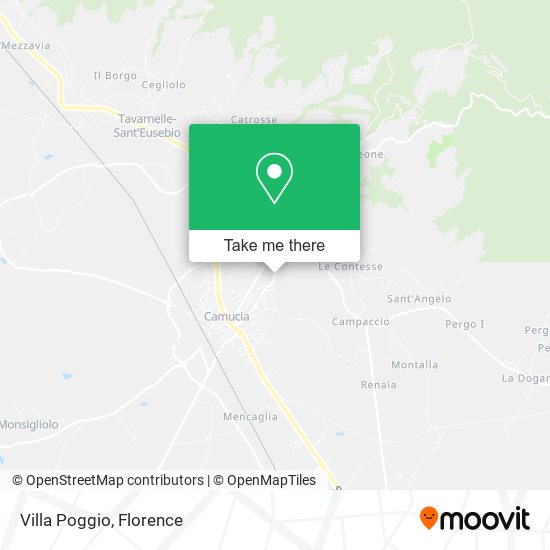 Villa Poggio map