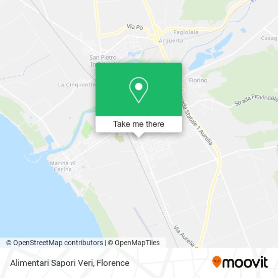 Alimentari Sapori Veri map