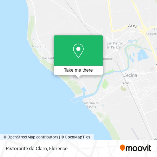 Claro Restaurant map