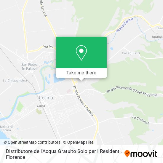 Distributore dell'Acqua Gratuito Solo per I Residenti map