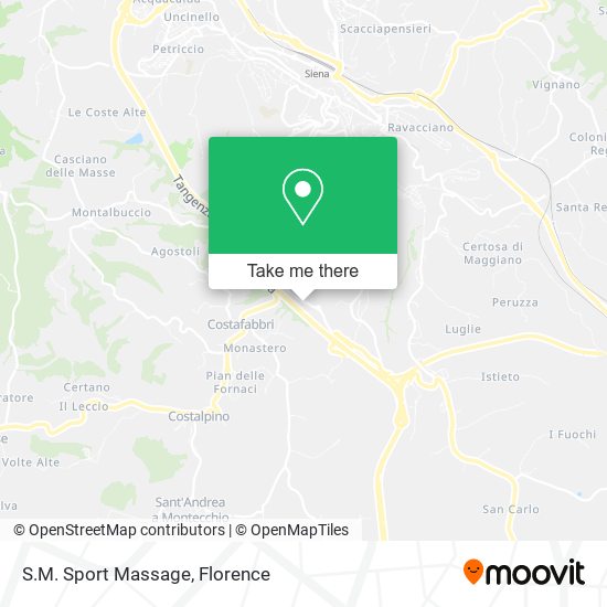 S.M. Sport Massage map