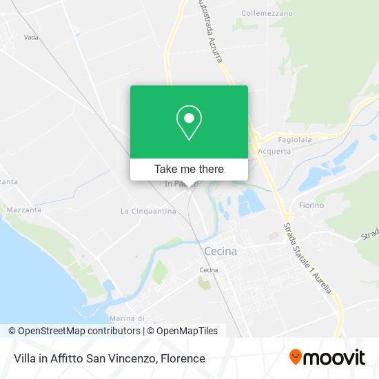 Villa in Affitto San Vincenzo map