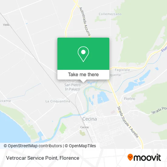 Vetrocar Service Point map