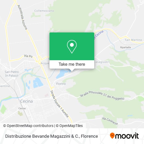 Distribuzione Bevande Magazzini & C. map