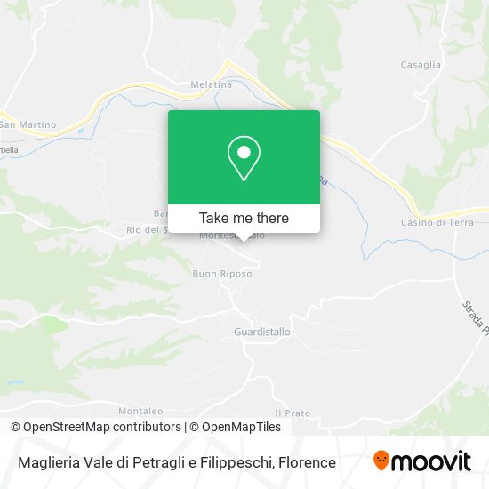 Maglieria Vale di Petragli e Filippeschi map