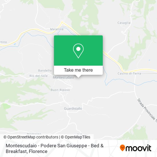 Montescudaio - Podere San Giuseppe - Bed & Breakfast map
