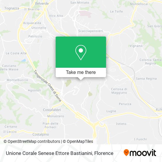 Unione Corale Senese Ettore Bastianini map