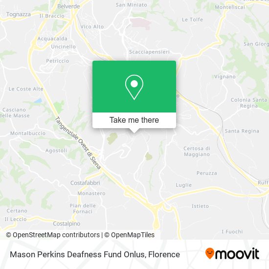 Mason Perkins Deafness Fund Onlus map