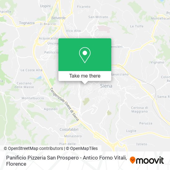 Panificio Pizzeria San Prospero - Antico Forno Vitali map