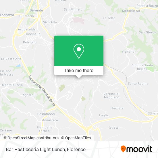 Bar Pasticceria Light Lunch map