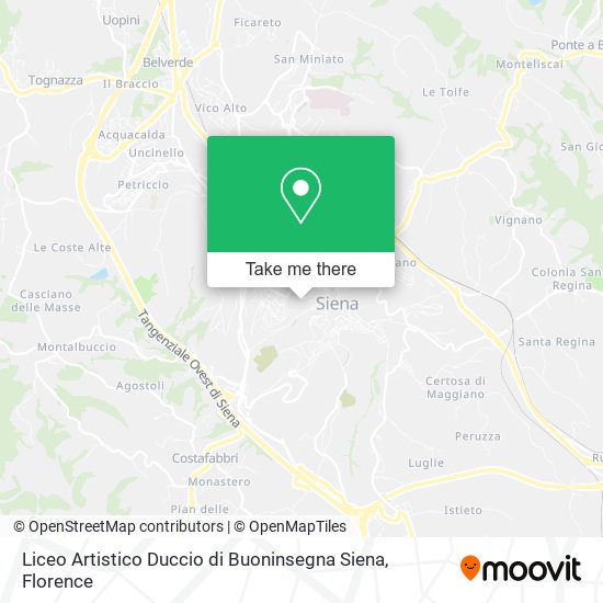 Liceo Artistico Duccio di Buoninsegna Siena map