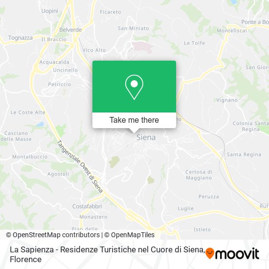 La Sapienza - Residenze Turistiche nel Cuore di Siena map
