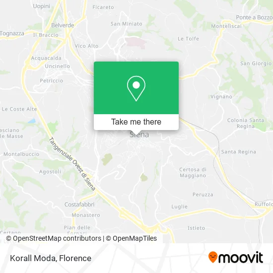 Korall Moda map
