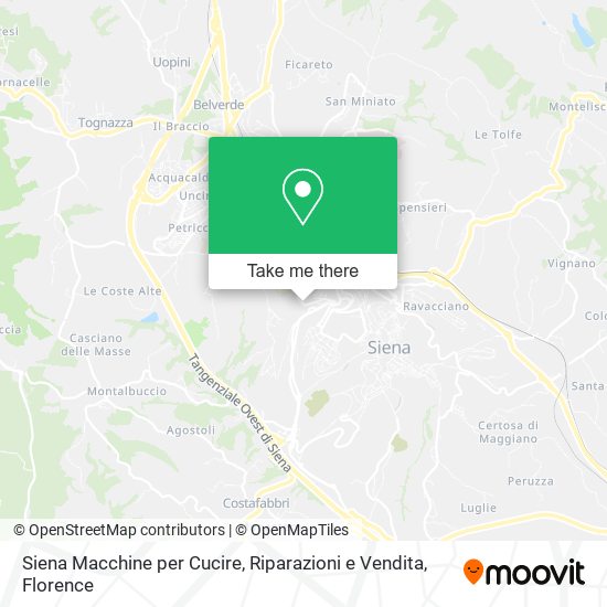 Siena Macchine per Cucire, Riparazioni e Vendita map