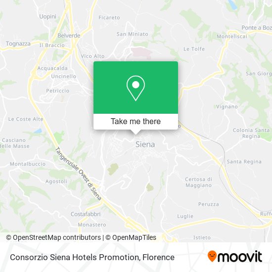 Consorzio Siena Hotels Promotion map