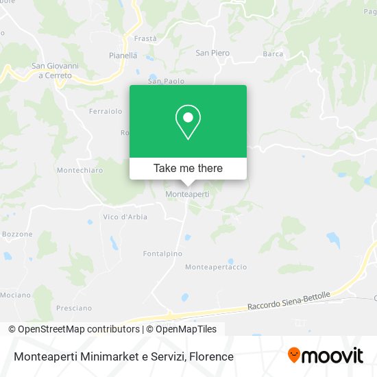 Monteaperti Minimarket e Servizi map