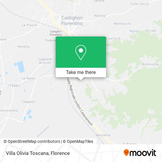 Villa Olivia Toscana map