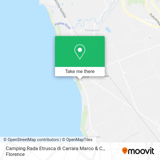 Camping Rada Etrusca di Carrara Marco & C. map