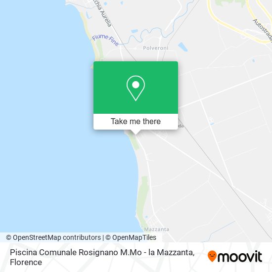 Piscina Comunale Rosignano M.Mo - la Mazzanta map