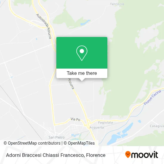 Adorni Braccesi Chiassi Francesco map
