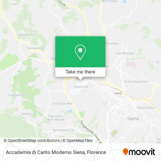 Accademia di Canto Moderno Siena map