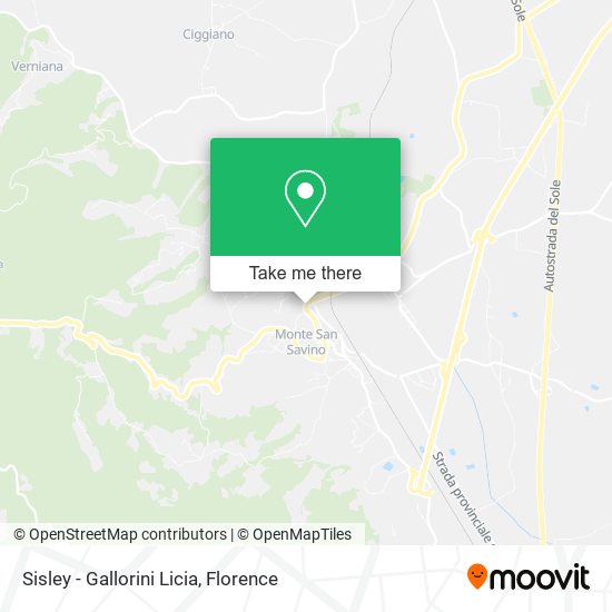 Sisley - Gallorini Licia map