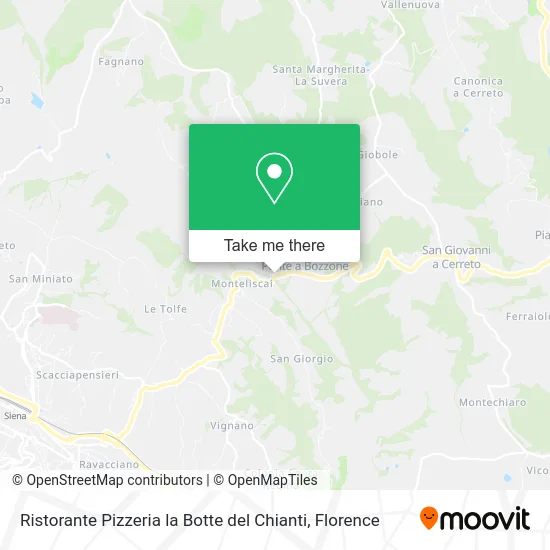 La Botte del Chianti Pizzeria Restaurant map